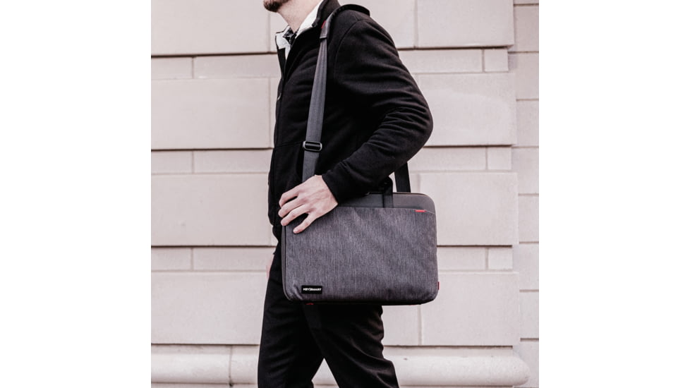 KeySmart Urban Union Portfolio Briefcase, Black, KS358-SLT