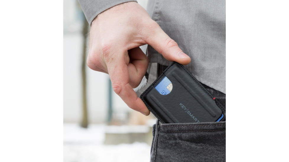 KeySmart Urban Union Slim Wallet, Black, KS836-BLK