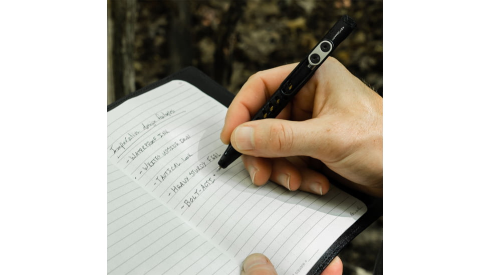 KeySmart Waterproof Notebook, Black, KS371-BLK