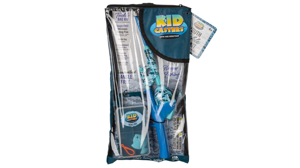 Kid Casters Blue Tackle Bag Fishing Kit, KCBAGBLUE