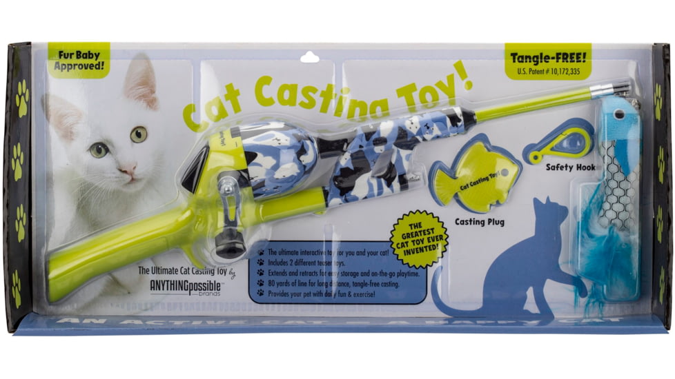 Kid Casters Cat Casters Cat Toy, Yellow Camo, 100, CATCASTCATCAMO
