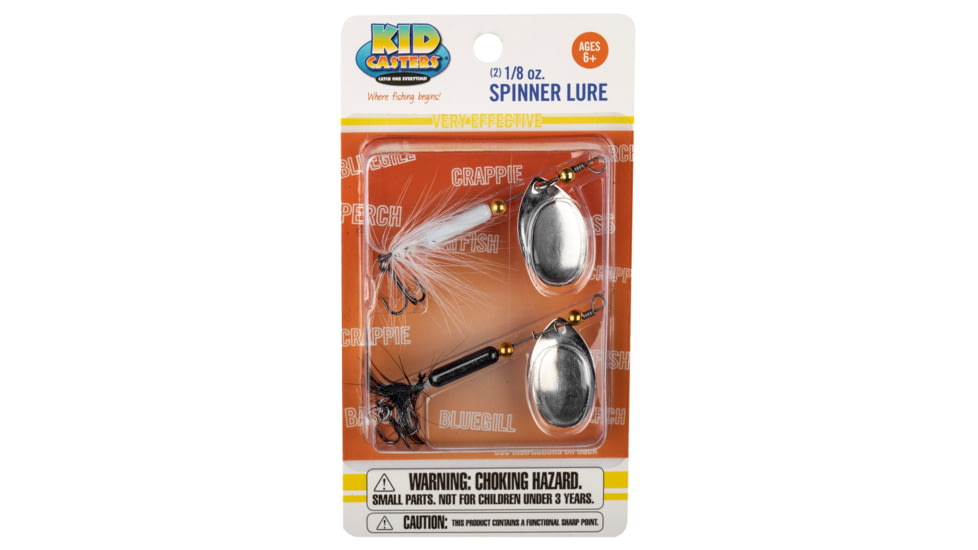 Kid Casters Kid Casters Spinner Lures, 2 Per Pack, Multicolor, KC2CB