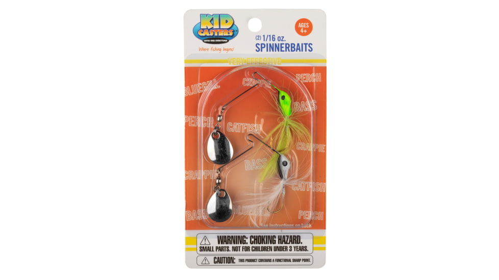 Kid Casters Kid Casters Spinning Bait, 2 Per Pack, Multicolor, KC2SB1-16