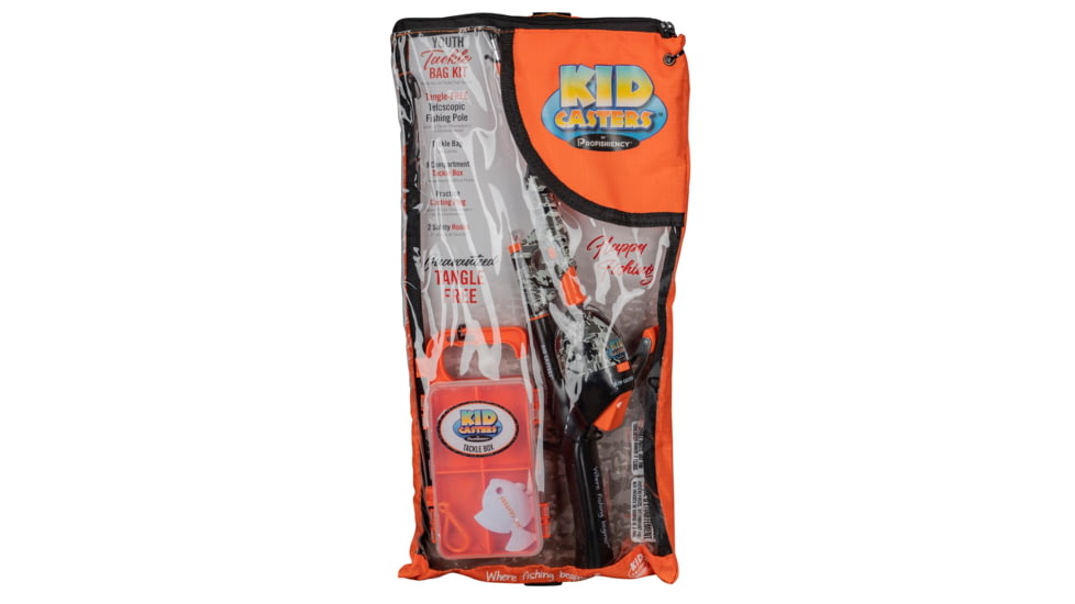 Kid Casters Orange Tackle Bag Fishing Kit, KCBAGORANGE