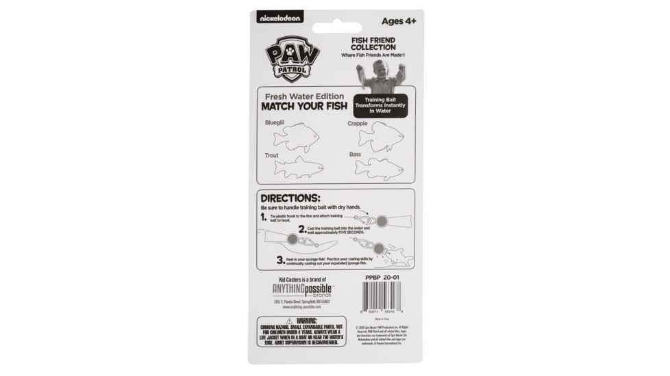 Kid Casters Paw Patrol Training Bait Pack, Multicolor, PPBP
