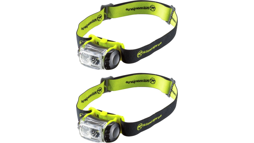 Kilimanjaro Gear LED Headlamp 180 Lumens Spot Flood, Water Resistant, 2 pack, 240234
