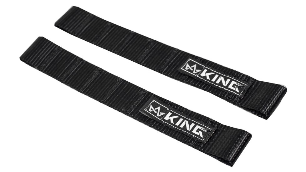 King 4WD Interior Door Straps, 1 Pair, Jeep CJ, YJ, TJ, JK &amp; JL 1976 - 2019, Black, 16010001