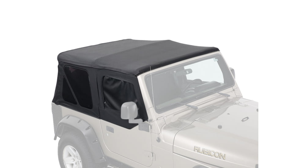 King 4WD Replacement Soft Top With Tinted Upper Doors, TJ, Black Diamond, 14010135T