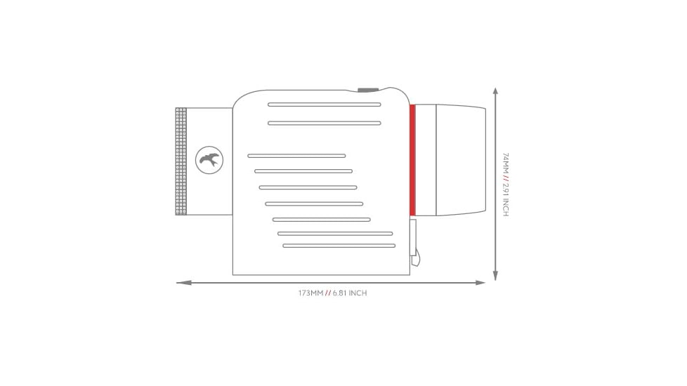 Kite Optics Gen II Mono Stabilized 12x25mm Monocular, Black, KO1225
