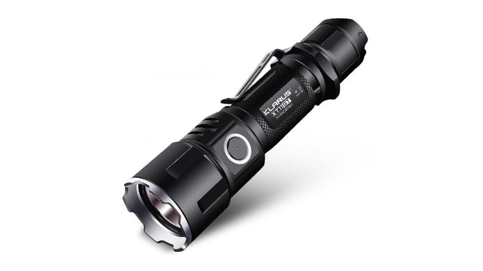 Klarus XT11GT Rechargeable Tactical Flashlight - 2000 Lumens, Black, KLARUS-XT11GT
