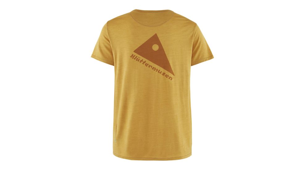 Klattermusen Eir Rain Short Sleeve Tee, Mens, Dark Honey, Large, 20623M82-400-L