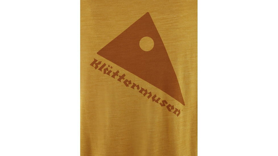 Klattermusen Eir Rain Short Sleeve Tee, Mens, Dark Honey, Large, 20623M82-400-L