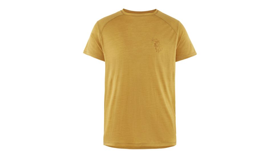 Klattermusen Eir Rain Short Sleeve Tee - Mens, Dark Honey, Large, 20623M82-400-L