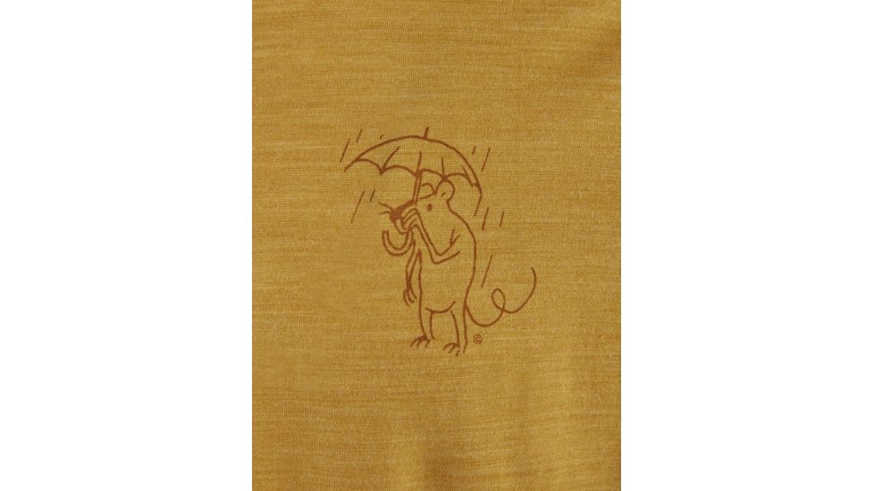 Klattermusen Eir Rain Short Sleeve Tee, Womens, Dark Honey, Small, 20623W82-400-S