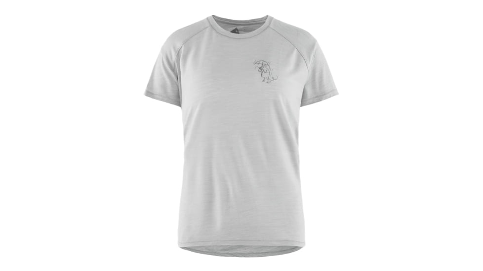 Klattermusen Eir Rain Short Sleeve Tee, Womens, Frost, Extra Small, 20623W82-105-XS