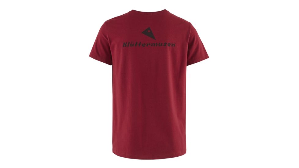 Klattermusen Runa Statement Short Sleeve Tee, Mens, Burnt Russet, Extra Large, 20626M91-230-XL