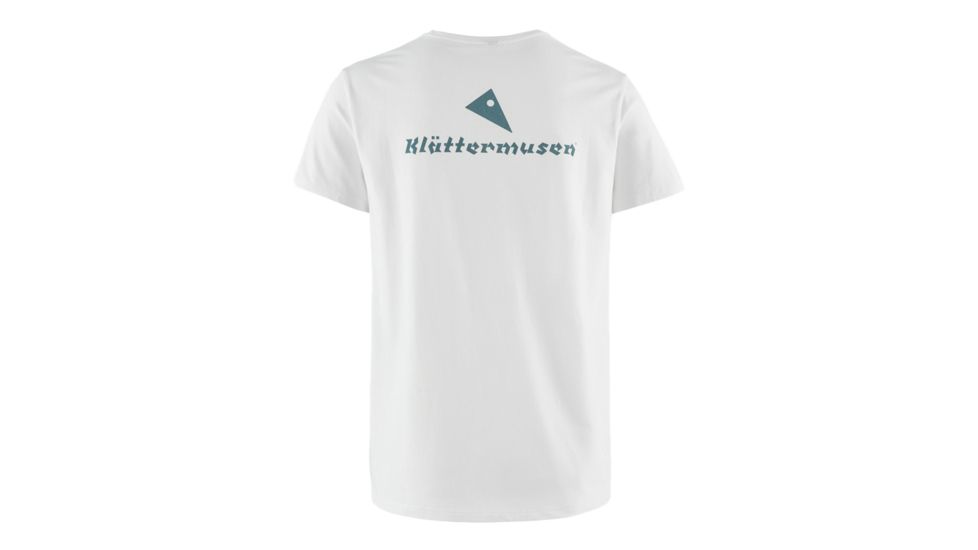 Klattermusen Runa Statement Short Sleeve Tee, Mens, Snow, Small, 20626M91-101-S