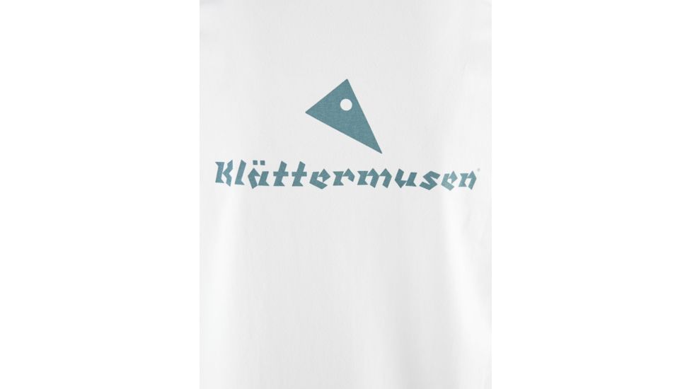 Klattermusen Runa Statement Short Sleeve Tee, Mens, Snow, Small, 20626M91-101-S