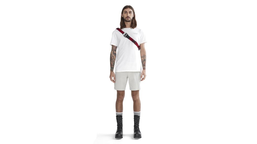 Klattermusen Runa Statement Short Sleeve Tee, Mens, Snow, Small, 20626M91-101-S