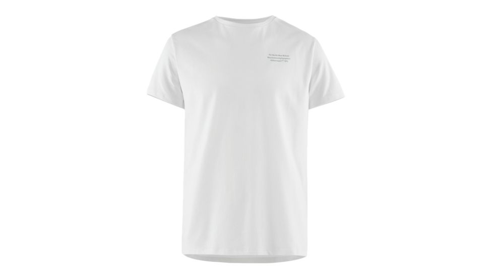 Klattermusen Runa Statement Short Sleeve Tee, Mens, Snow, Small, 20626M91-101-S