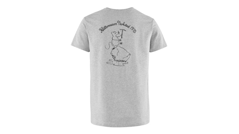 Klattermusen Runa Workshop Short Sleeve Tee, Mens, Grey Melange, Extra Large, 20627M91-905-XL