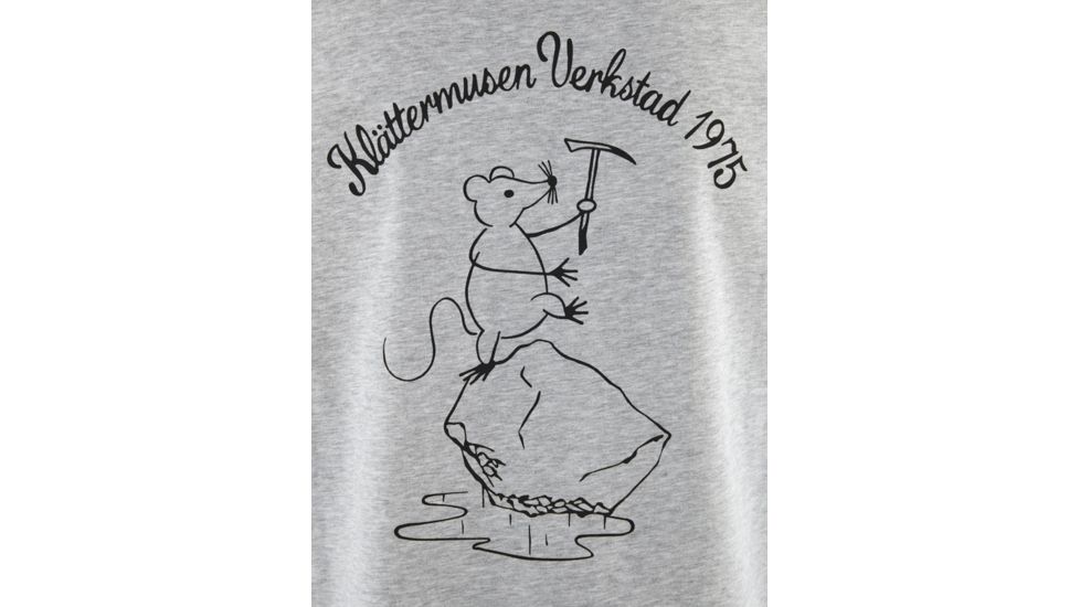 Klattermusen Runa Workshop Short Sleeve Tee, Mens, Grey Melange, Extra Large, 20627M91-905-XL