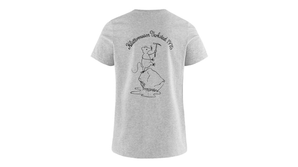 Klattermusen Runa Workshop Short Sleeve Tee, Womens, Grey Melange, Medium, 20627W91-905-M