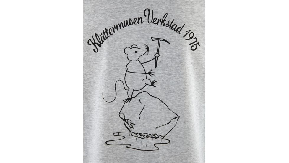 Klattermusen Runa Workshop Short Sleeve Tee, Womens, Grey Melange, Medium, 20627W91-905-M