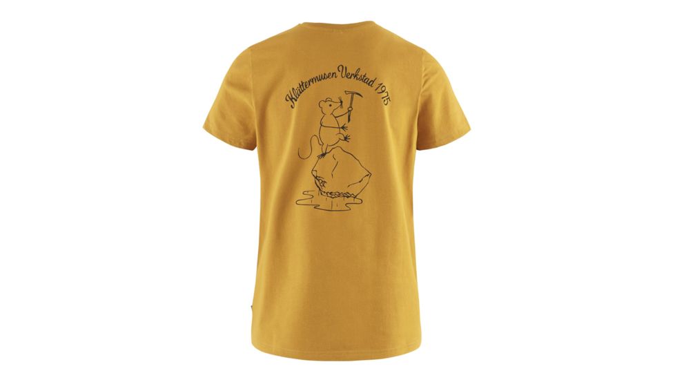 Klattermusen Runa Workshop Short Sleeve Tee, Womens, Honey, Large, 20627W91-405-L