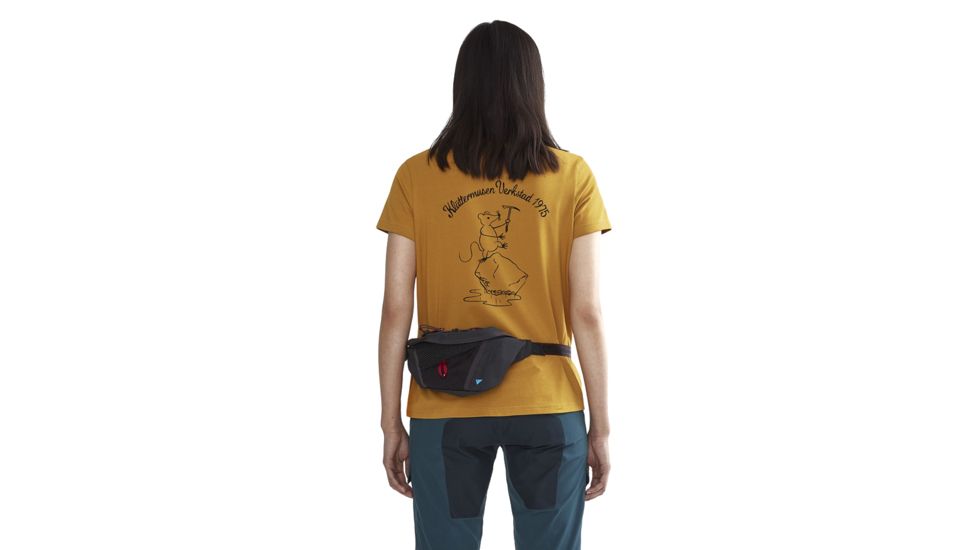 Klattermusen Runa Workshop Short Sleeve Tee, Womens, Honey, Large, 20627W91-405-L