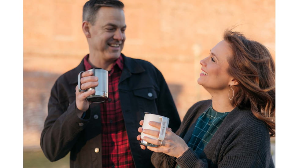 Klean Kanteen Camp Mug, Mountain- Brushed Stainless, 12oz, 1009748