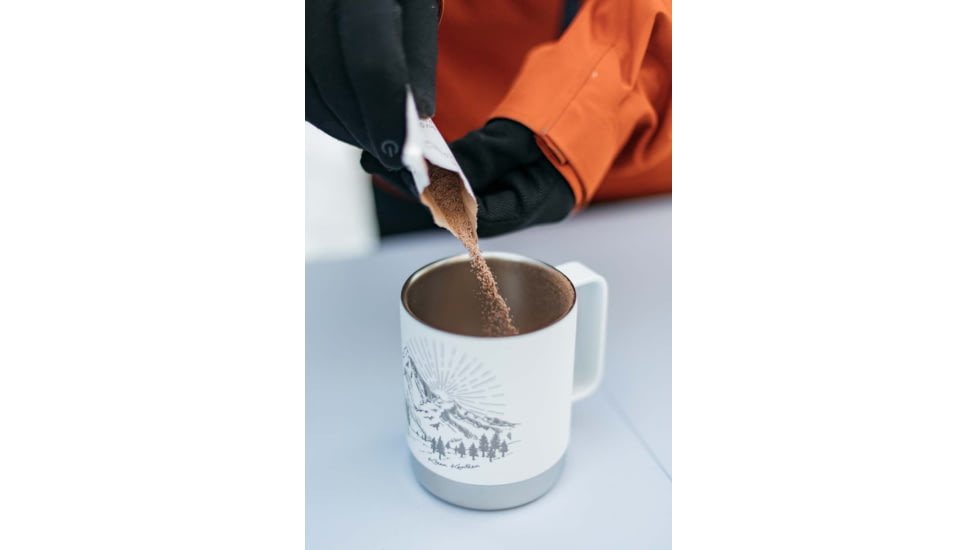 Klean Kanteen Camp Mug, Mountain- Matte White, 12oz, 1009751