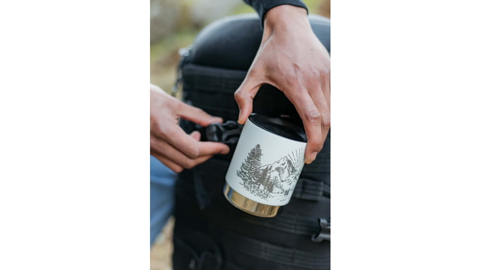 Klean Kanteen Camp Mug, Mountain- Matte White, 12oz, 1009751