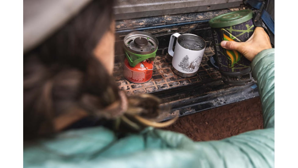 Klean Kanteen Camp Mug, Mountain- Matte White, 12oz, 1009751