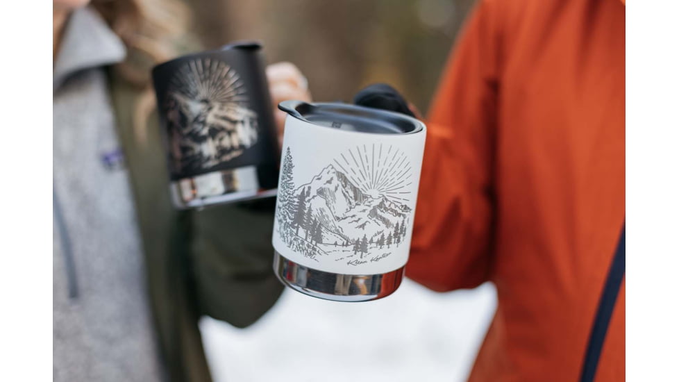 Klean Kanteen Camp Mug, Mountain- Matte White, 12oz, 1009751