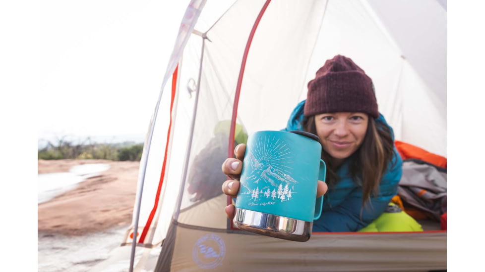 Klean Kanteen Camp Mug, Mountain- Porcelain Green, 12oz, 1009749