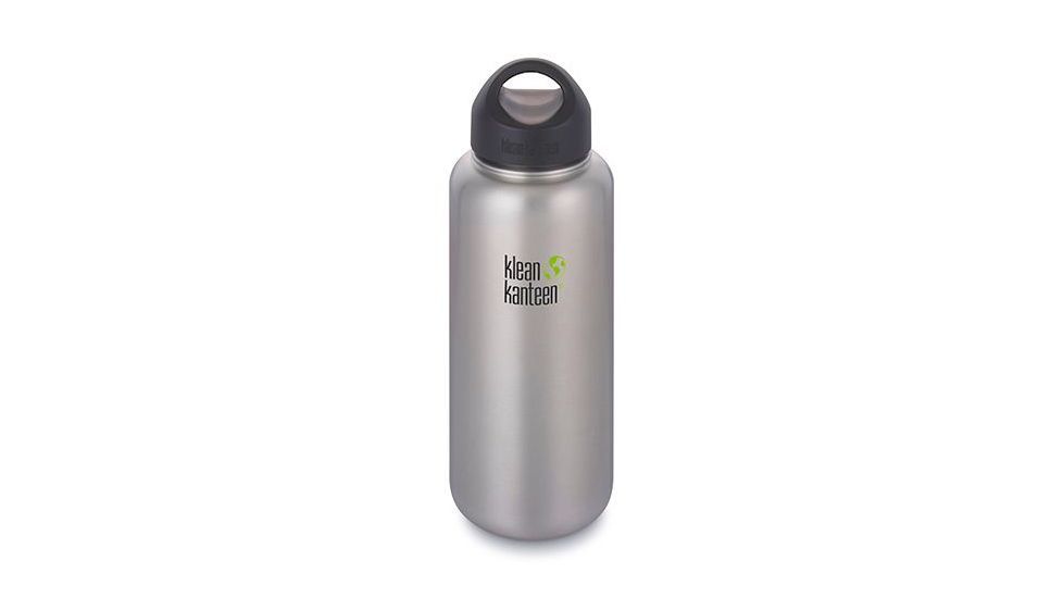 Klean Kanteen Classic W/M w/ Loop Cap, 40oz, Stainless, Silver, 18/8 Stainless Steel, Polyprop, KK-43649