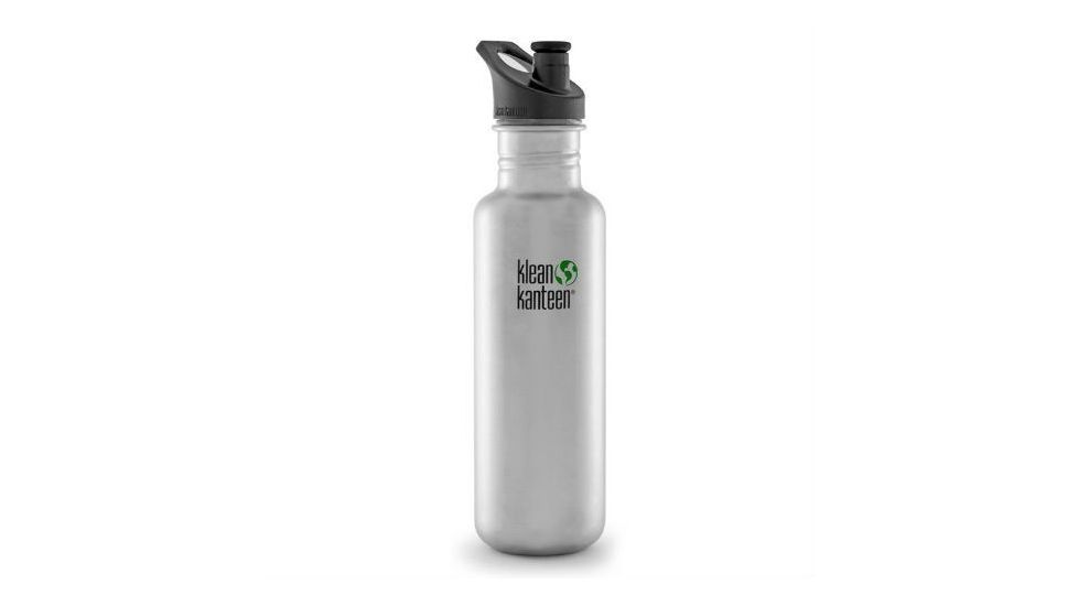 Klean Kanteen Classic w/ Sport Cap, 27oz, Stainless, Silver, KK-43274