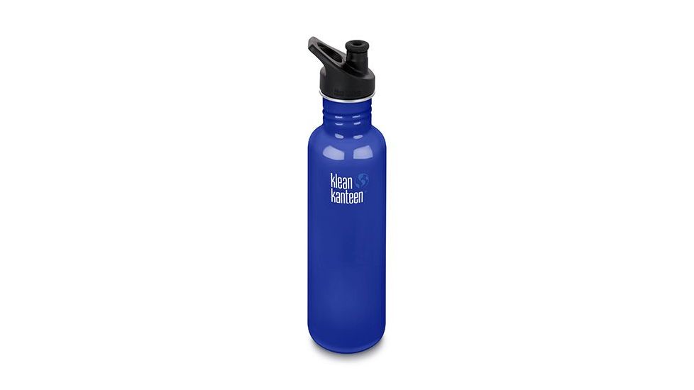 Klean Kanteen Classic W/ Sport Cap 3.0, 27oz, Coastal Waters, Coastal Waters, 18/8 Stainless Steel, Polyprop, KK-43298