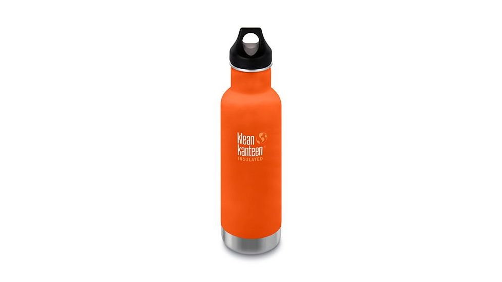 Klean Kanteen Insulated Classic W/ Loop Cap, 20oz, Srra Suns, Sierra Sunset, 18/8 Stainless Steel, Polyprop, KK-43502