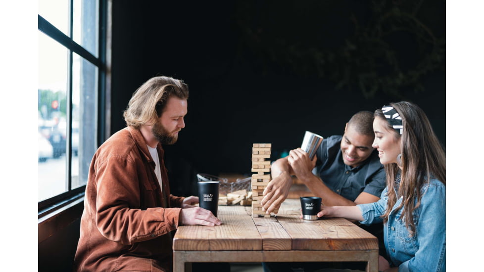 Klean Kanteen Insulated Tumbler w/Straw Lid And Straw, 16oz, Brushed Stainless, 1005725