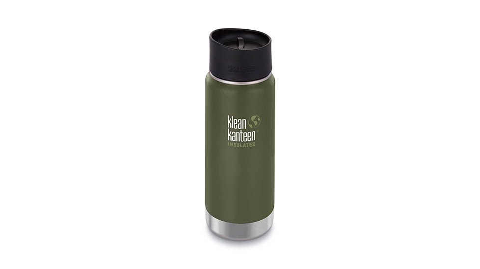 Klean Kanteen Insulated Wide W/ Caf Cap 2, 16oz, Fresh Pine, Fresh Pine, 18/8 Stainless Steel, Polyprop, KK-43793