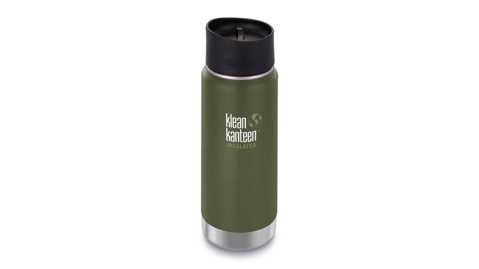 Klean Kanteen Insulated Wide W/ Caf Cap 2, 16oz, Fresh Pine, Fresh Pine, 18/8 Stainless Steel, Polyprop, KK-43793