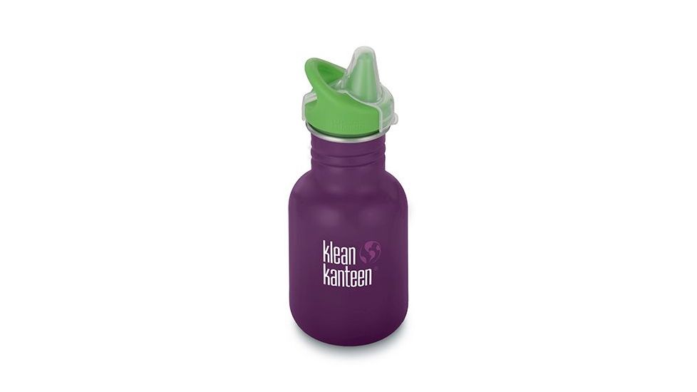 Klean Kanteen Kid Classic W/ Sippy Cap, 12oz, Wild Orchid, Purple, 18/8 Stainless Steel, Polyprop, KK-44004