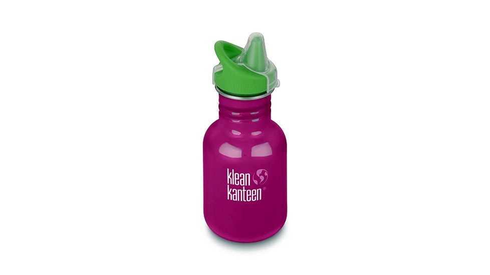 Klean Kanteen Kid Classic W/ Sippy Cap, 12oz, Winter Plum, Purple, 18/8 Stainless Steel, Polyprop, KK-44011