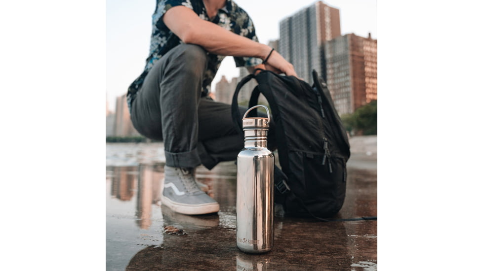 Klean Kanteen Reflect Water Bottle, 27oz, Mirrored Stainless, 1008542