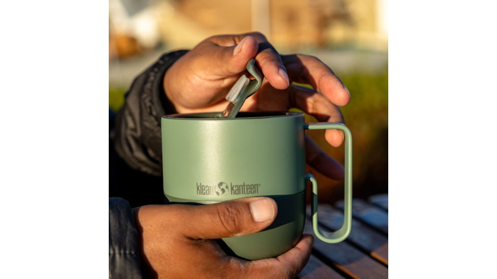 Klean Kanteen Rise Mug w/ Flip Lid, 14oz, Sea Spray, 1010194