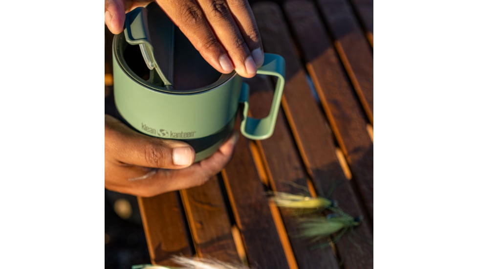 Klean Kanteen Rise Mug w/ Flip Lid, 14oz, Sea Spray, 1010194