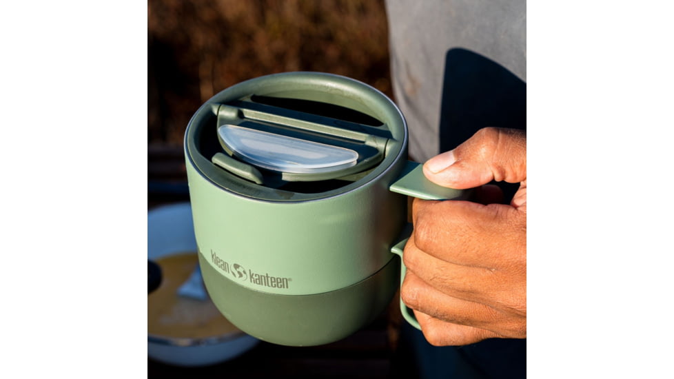 Klean Kanteen Rise Mug w/ Flip Lid, 14oz, Sea Spray, 1010194