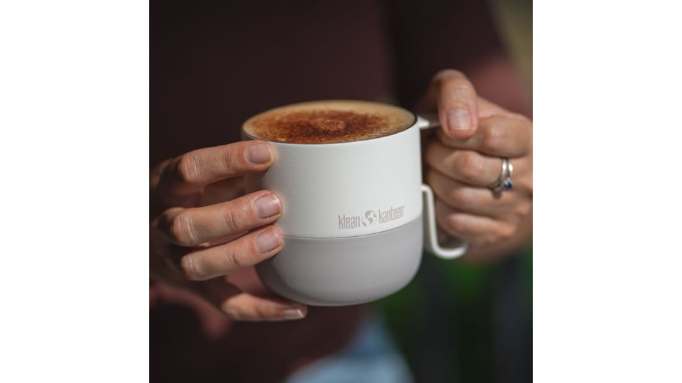 Klean Kanteen Rise Mug w/ Flip Lid, 14oz, Tofu, 1010192
